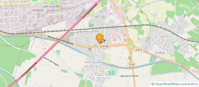 localisation de l'entreprise MADAME MARIE HELENE PAGES à VILLENEUVE-LES-BEZIERS
