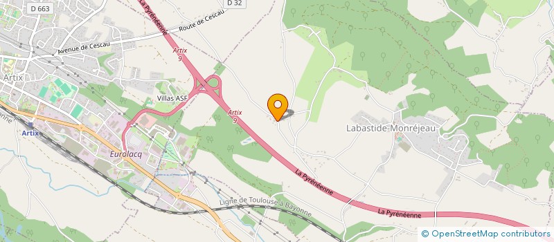 localisation de l'entreprise MADAME MARIE-HELENE PAILLAUD  LABASTIDE-MONREJEAU