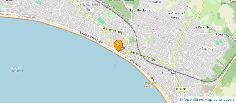 localisation de l'entreprise MADAME MARIE-HELENE PAILLIER à LA BAULE-ESCOUBLAC