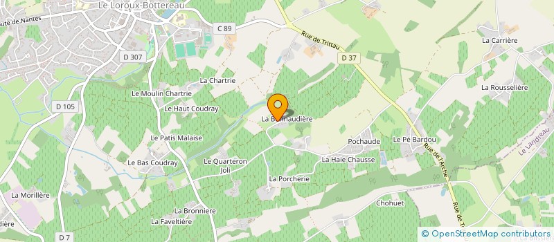 localisation de l'entreprise MADAME MARIE-HELENE PETE  LE LOROUX-BOTTEREAU