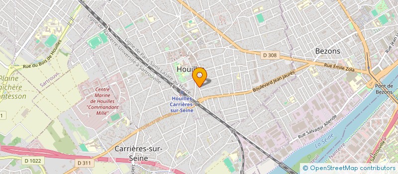 localisation de l'entreprise MADAME MARIE-HELENE PETIT  HOUILLES