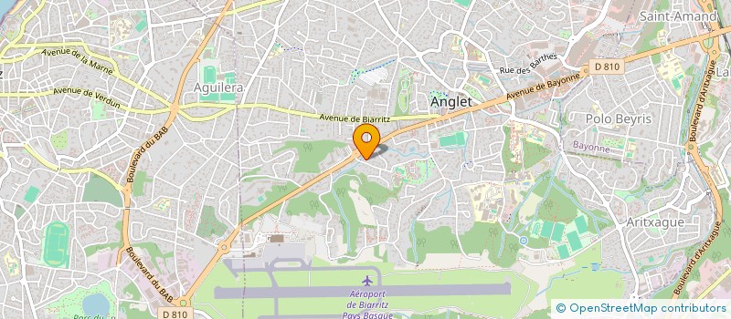 localisation de l'entreprise MADAME MARIE HELENE POMMIES  ANGLET