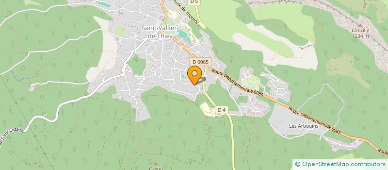 localisation de l'entreprise MADAME MARIE-HELENE PONCHON  SAINT-VALLIER-DE-THIEY