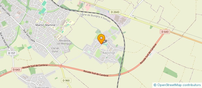 localisation de l'entreprise MADAME MARIE-HELENE QUIEVREUX  AWOINGT