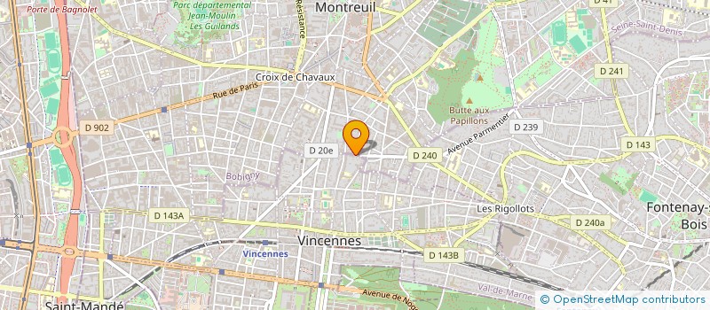 localisation de l'entreprise MADAME MARIE HELENE REMOND à VINCENNES