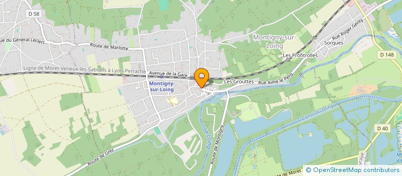 localisation de l'entreprise MADAME MARIE-HELENE RIBEIRO DE FARIA  MONTIGNY-SUR-LOING