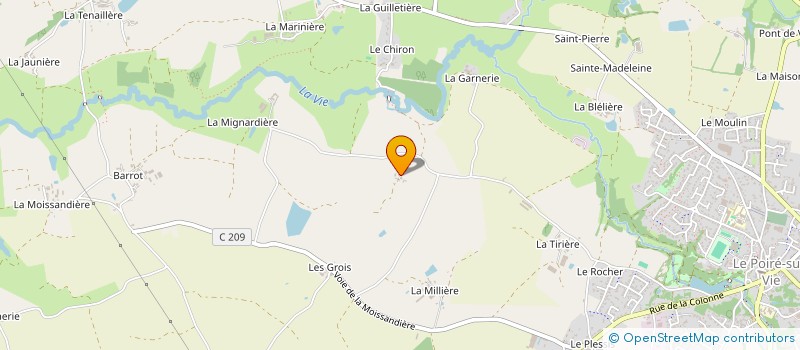 localisation de l'entreprise MADAME MARIE HELENE ROUILLE  LE POIRE-SUR-VIE