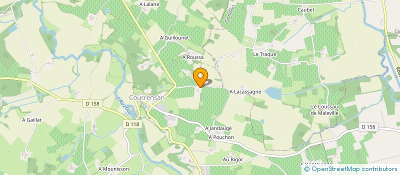 localisation de l'entreprise MADAME MARIE-HELENE SANCHEZ  COURRENSAN