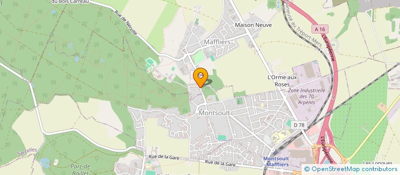 localisation de l'entreprise MADAME MARIE-HELENE SAURET  MAFFLIERS