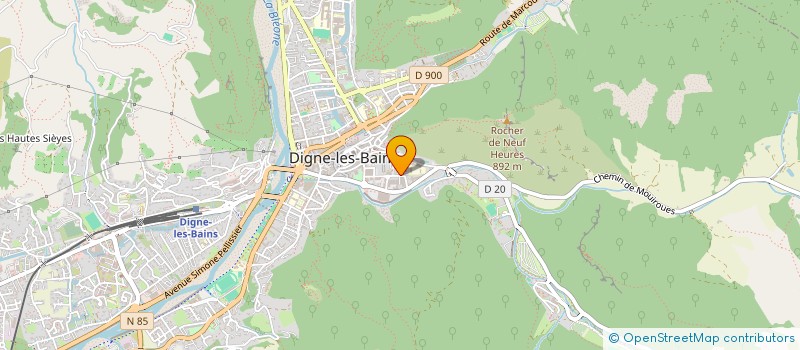localisation de l'entreprise MADAME MARIE - HELENE SIMON à DIGNE-LES-BAINS