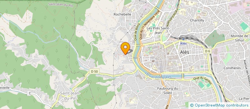 localisation de l'entreprise MADAME MARIE HELENE SINAPI  ALES