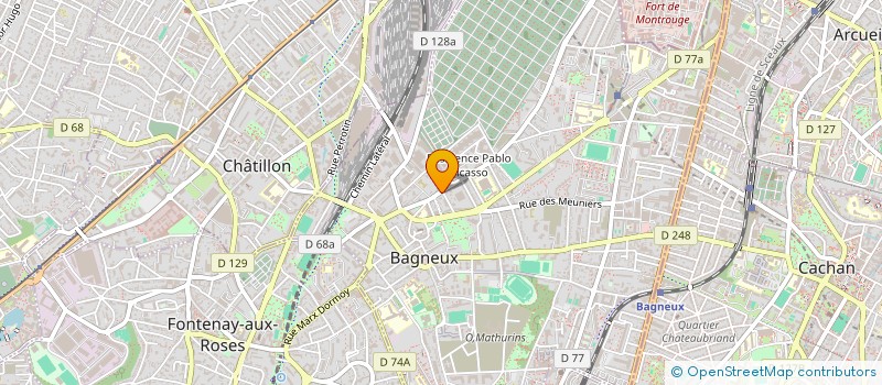localisation de l'entreprise MADAME MARIE-HELENE SOUCHON à BAGNEUX
