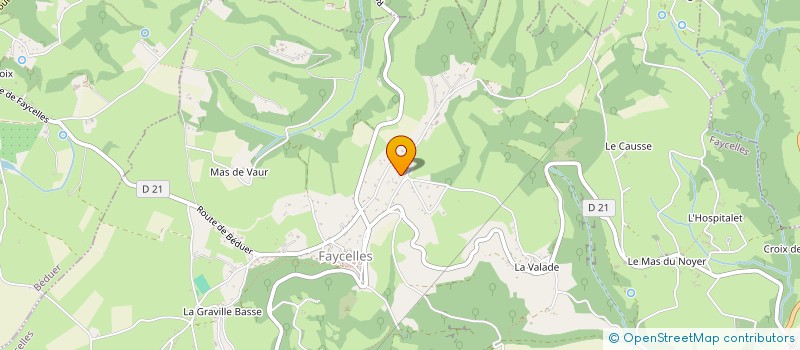 localisation de l'entreprise MADAME MARIE-HELENE SOULIE  FAYCELLES