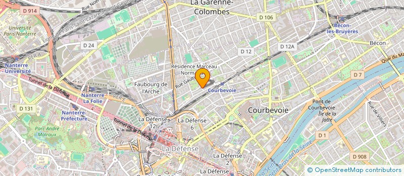 localisation de l'entreprise MADAME MARIE-HELENE STRAUS à COURBEVOIE