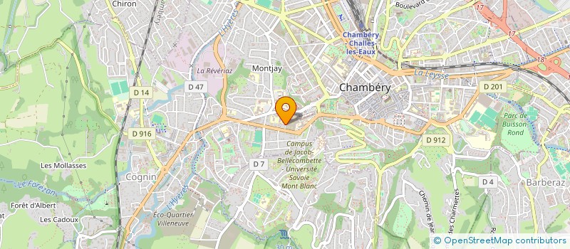 localisation de l'entreprise MADAME MARIE-HELENE THENAULT  CHAMBERY