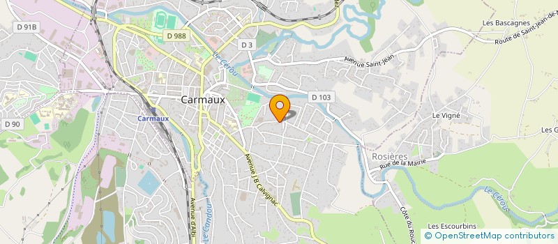 localisation de l'entreprise MADAME MARIE-HELENE TICHIT  CARMAUX
