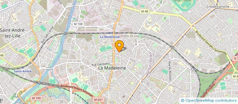 localisation de l'entreprise MADAME MARIE-HELENE TISON à LA MADELEINE