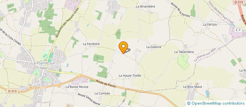 localisation de l'entreprise MADAME MARIE-HELENE TOURLOURAT à LA PLAINE-SUR-MER