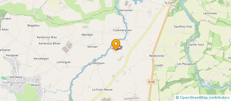 localisation de l'entreprise MADAME MARIE HELENE TREGUER à PLOUGOULM
