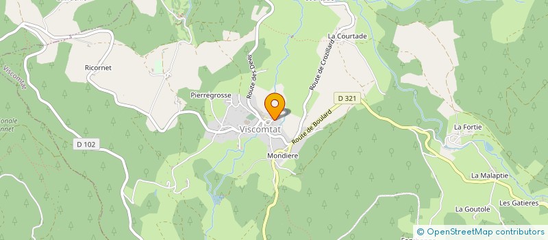 localisation de l'entreprise MADAME MARIE HELENE VACHIAS  VISCOMTAT