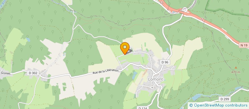 localisation de l'entreprise MADAME MARIE HELENE VALENTINI  LOMONT