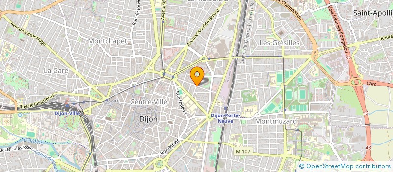 localisation de l'entreprise MADAME MARIE HELENE VALLET à DIJON