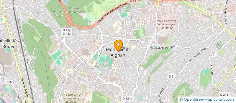 localisation de l'entreprise MADAME MARIE-HELENE VARLOT  MONT-SAINT-AIGNAN