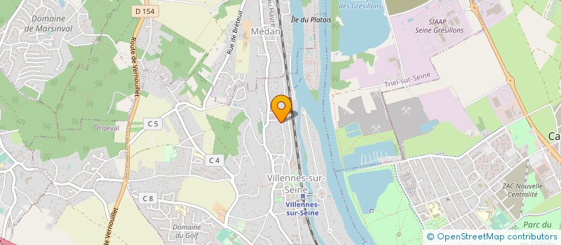 localisation de l'entreprise MADAME MARIE-HELENE VAURS à VILLENNES-SUR-SEINE