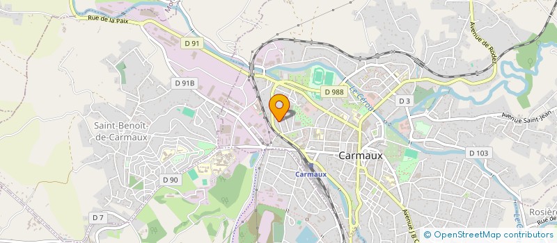 localisation de l'entreprise MADAME MARIE-HELENE VERGNE  CARMAUX