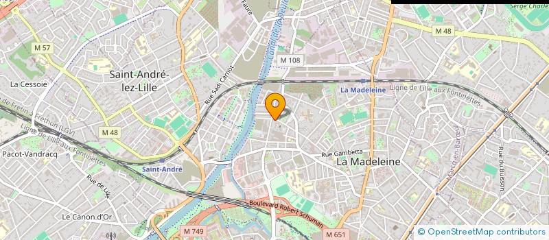 localisation de l'entreprise MADAME MARIE-HELENE VERSLYPE à LA MADELEINE