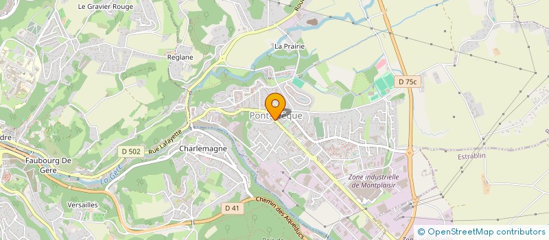 localisation de l'entreprise MADAME MARIE-HELENE VILETTE  PONT-EVEQUE