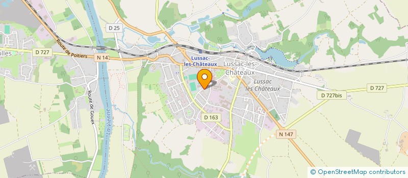 localisation de l'entreprise MADAME MARIE-HELENE VINCHON à LUSSAC-LES-CHATEAUX