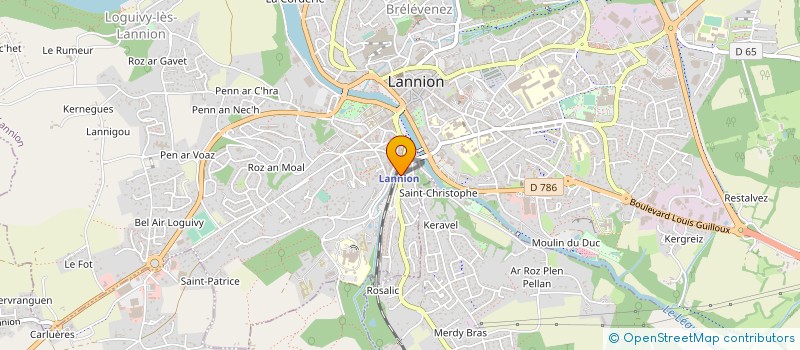 localisation de l'entreprise MADAME MARIE-HELENE VINHAS à LANNION
