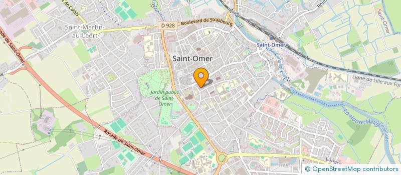 localisation de l'entreprise MADAME MARIE HELENE WAQUET  SAINT-OMER