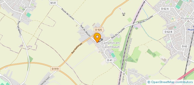 localisation de l'entreprise MADAME MARIE HELIN  CAMPHIN-EN-CAREMBAULT