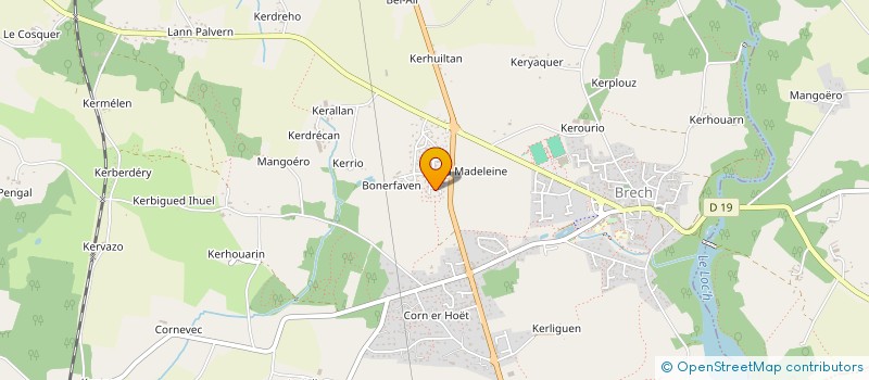 localisation de l'entreprise MADAME MARIE HELLEC  BRECH