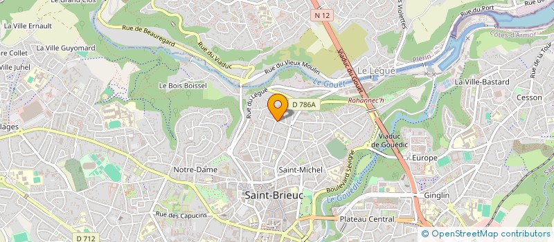 localisation de l'entreprise MADAME MARIE HELLIER à SAINT-BRIEUC