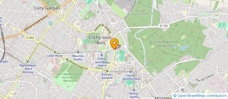 localisation de l'entreprise MADAME MARIE HENDO à CLICHY SOUS BOIS