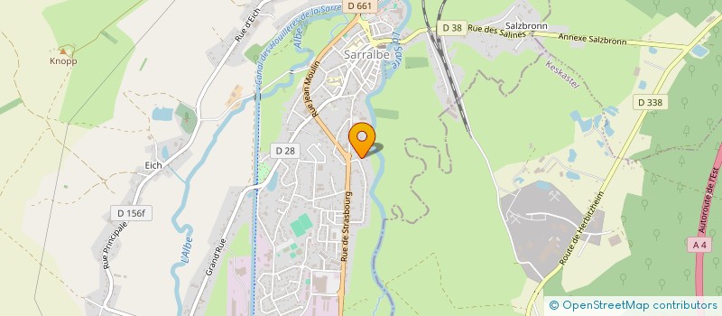 localisation de l'entreprise MADAME MARIE HENNARD  SARRALBE