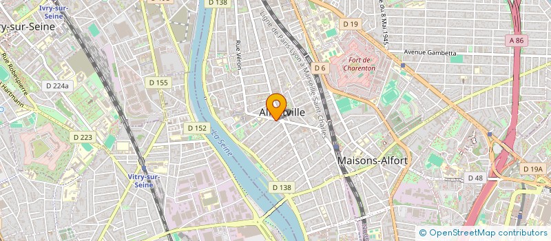 localisation de l'entreprise MADAME MARIE HENNEQUIN à ALFORTVILLE