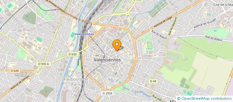 localisation de l'entreprise MADAME MARIE HENNEUSE  VALENCIENNES