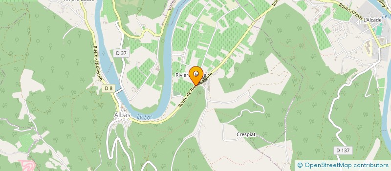 localisation de l'entreprise MADAME MARIE HENRIETTE REILHE  ALBAS