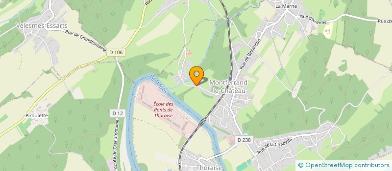 localisation de l'entreprise MADAME MARIE HENRIOT  MONTFERRAND-LE-CHATEAU