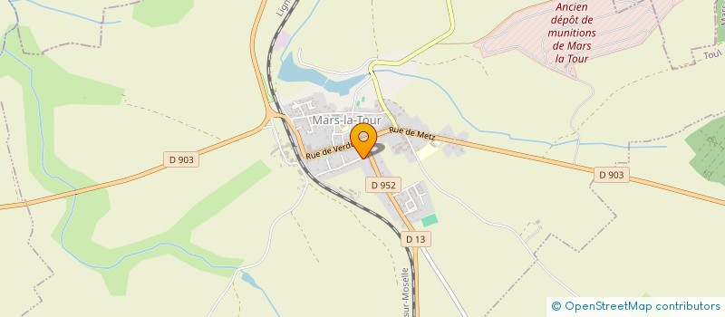 localisation de l'entreprise MADAME MARIE HENRY  MARS-LA-TOUR