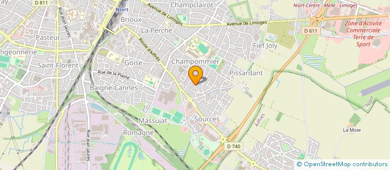 localisation de l'entreprise MADAME MARIE HERAUT-GRUZILLIER  NIORT