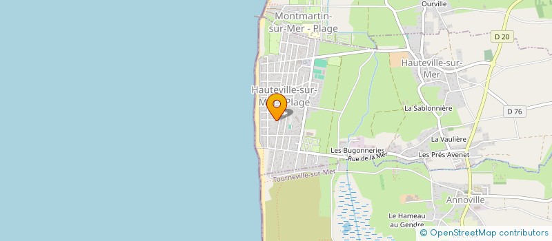 localisation de l'entreprise MADAME MARIE HERCELIN  HAUTEVILLE-SUR-MER