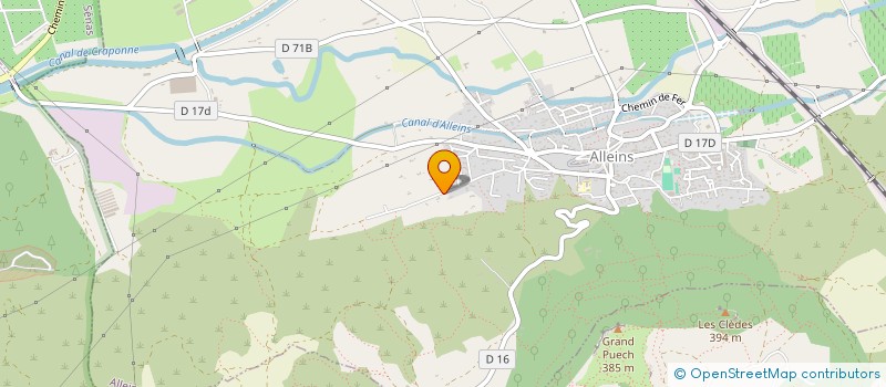 localisation de l'entreprise MADAME MARIE HERMELIN  ALLEINS