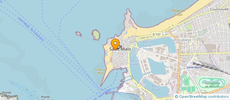 localisation de l'entreprise MADAME MARIE HERNANDEZ  SAINT-MALO