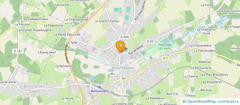 localisation de l'entreprise MADAME MARIE HERPIN à BONNETABLE