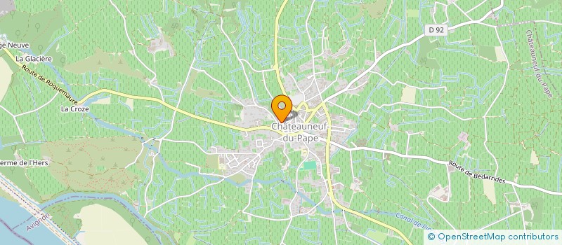 localisation de l'entreprise MADAME MARIE HERRERO  CHATEAUNEUF-DU-PAPE